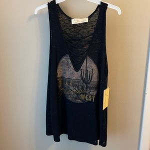 NWT Wild West cross cross tank